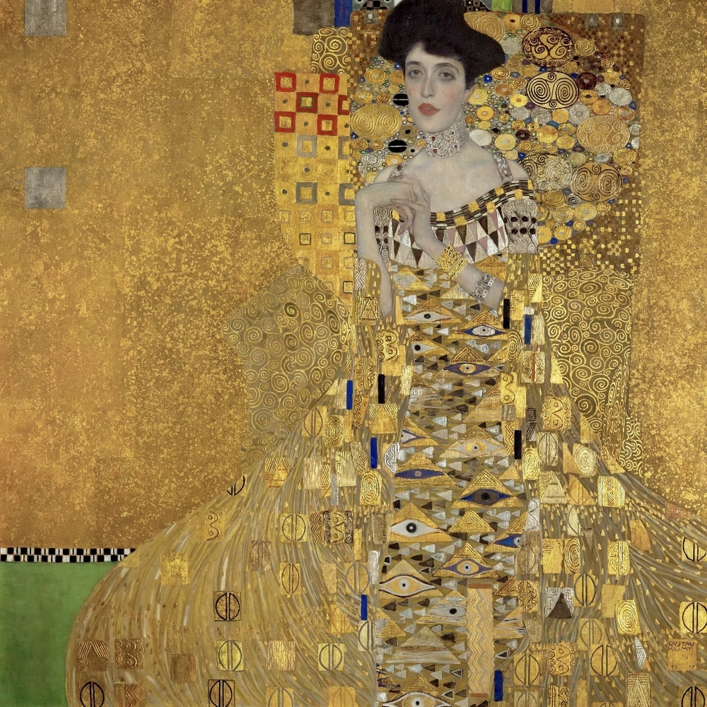 Gustav Klimt's Portrait of Adele Bloch-Bauer I (1907) Art Print